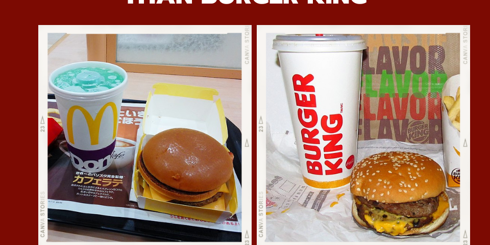 is mcdonald's cheaper than burger king